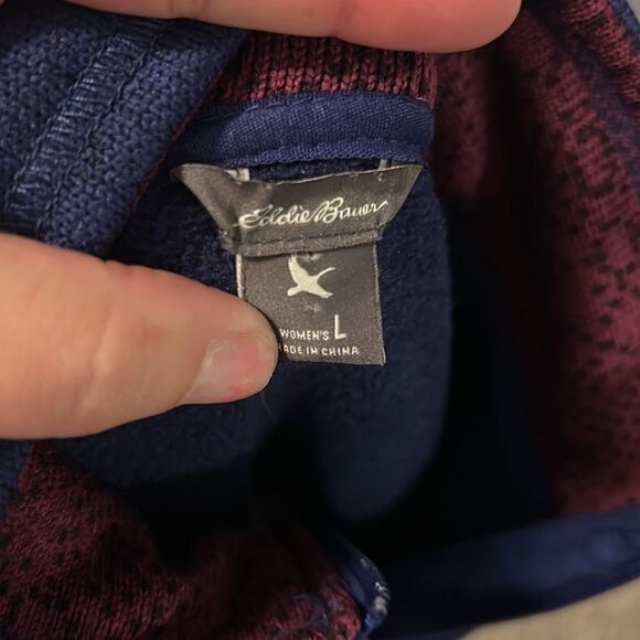Blue Eddie Bauer Quarter Zip Jacket - Picture 3 of 3